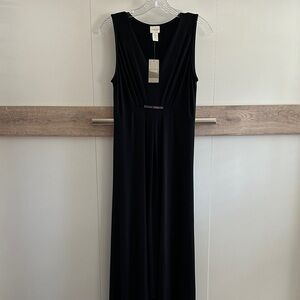 NWT Chico's Elegant Black Sleeveless Maxi Dress